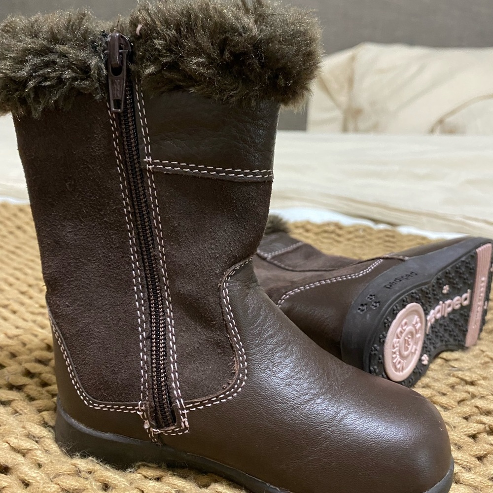 Pediped Brown fur boots